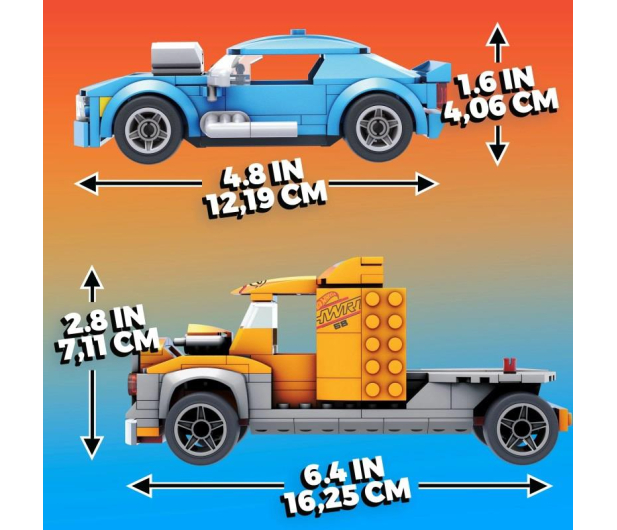 Mega Bloks Mega Construx Hot Wheels Twinduction transporter + pojazd - 1023385 - zdjęcie 5